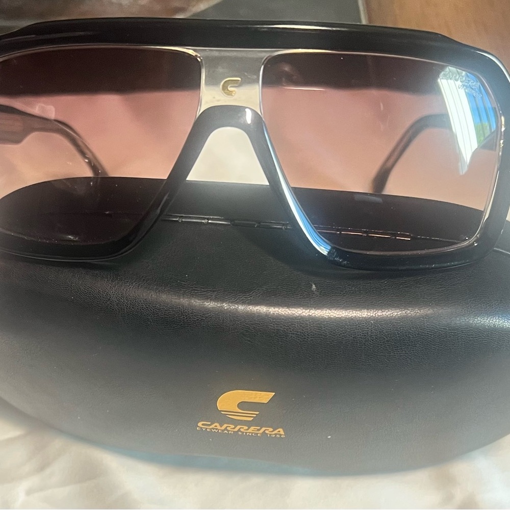 Carrera Black and Gold Sunglasses